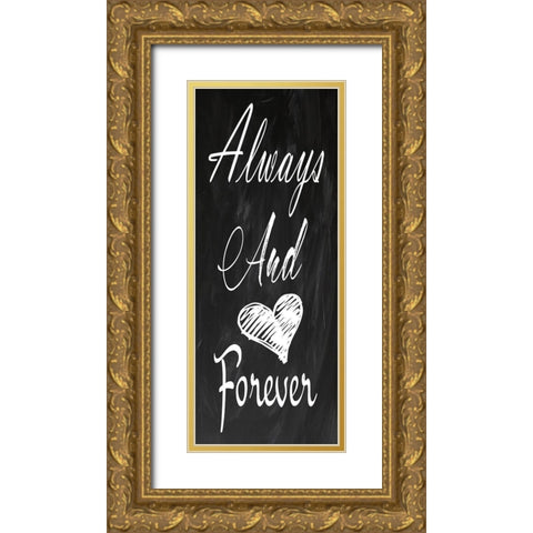 Forever Gold Ornate Wood Framed Art Print with Double Matting by Lewis, Sheldon