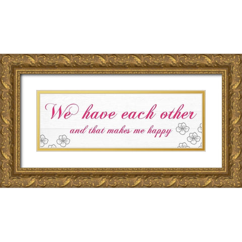 Each Other Gold Ornate Wood Framed Art Print with Double Matting by Lewis, Sheldon