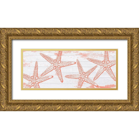 Ocean Star Gold Ornate Wood Framed Art Print with Double Matting by Lewis, Sheldon