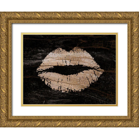 Kiss Of Nature Gold Ornate Wood Framed Art Print with Double Matting by Lewis, Sheldon