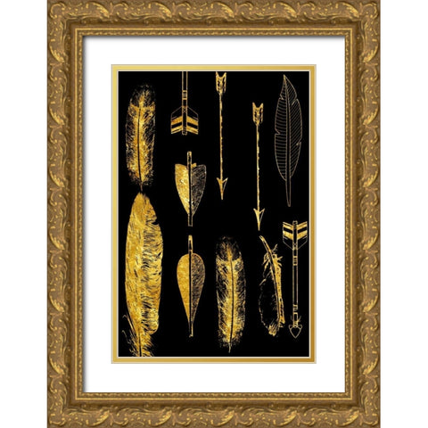 The Hunt Gold Ornate Wood Framed Art Print with Double Matting by Lewis, Sheldon