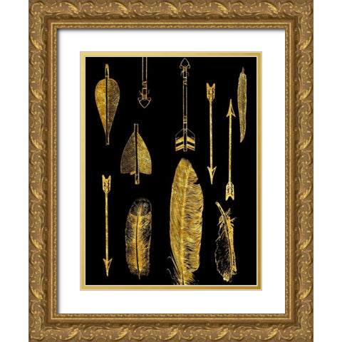 The Hunter Gold Ornate Wood Framed Art Print with Double Matting by Lewis, Sheldon