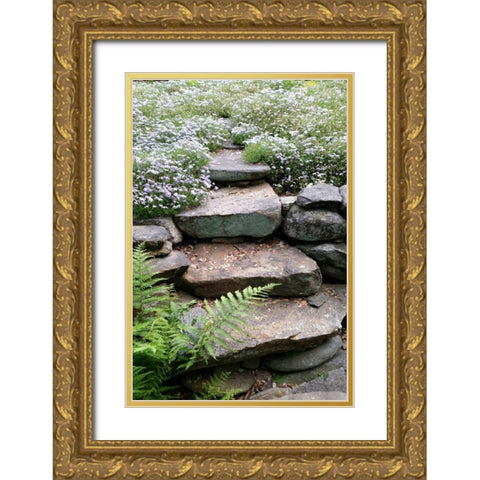 The Path Gold Ornate Wood Framed Art Print with Double Matting by Lewis, Sheldon