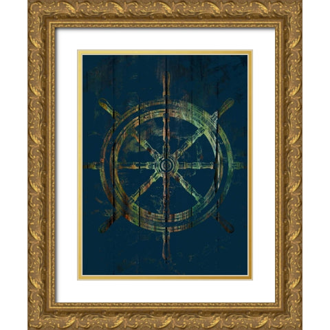 Guide Us Captain 1 Gold Ornate Wood Framed Art Print with Double Matting by Lewis, Sheldon