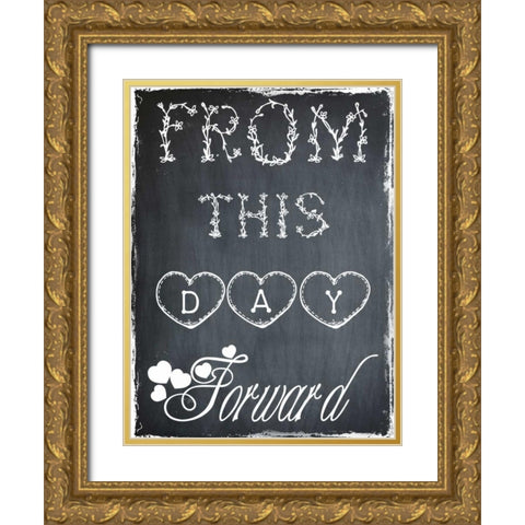 This Day Forward Gold Ornate Wood Framed Art Print with Double Matting by Lewis, Sheldon