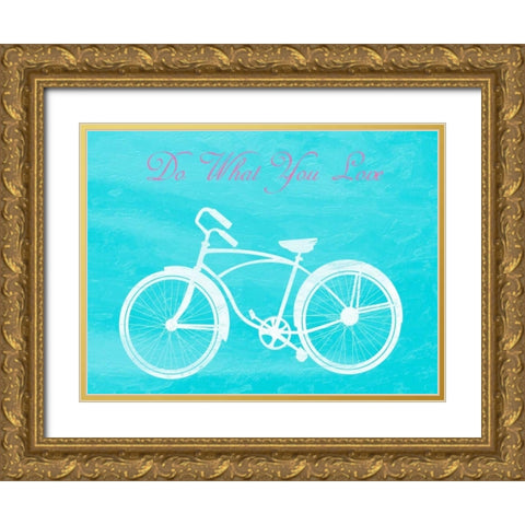 Do What You Like Gold Ornate Wood Framed Art Print with Double Matting by Lewis, Sheldon