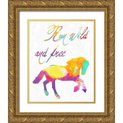 Gypsy Free Gold Ornate Wood Framed Art Print with Double Matting by Lewis, Sheldon