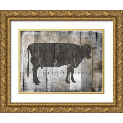 Fresh Local Beef Gold Ornate Wood Framed Art Print with Double Matting by Lewis, Sheldon