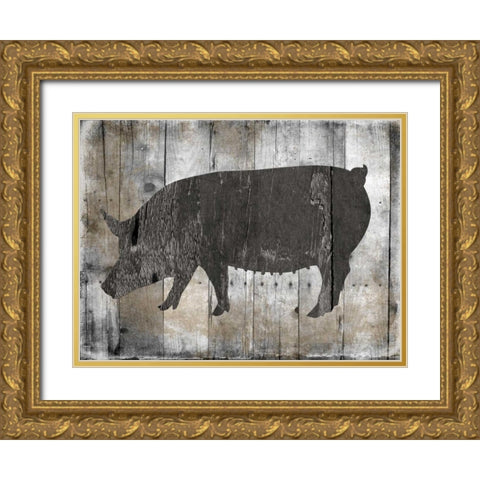 Organically Grown Gold Ornate Wood Framed Art Print with Double Matting by Lewis, Sheldon