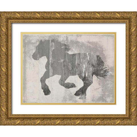 Steady On Gold Ornate Wood Framed Art Print with Double Matting by Lewis, Sheldon