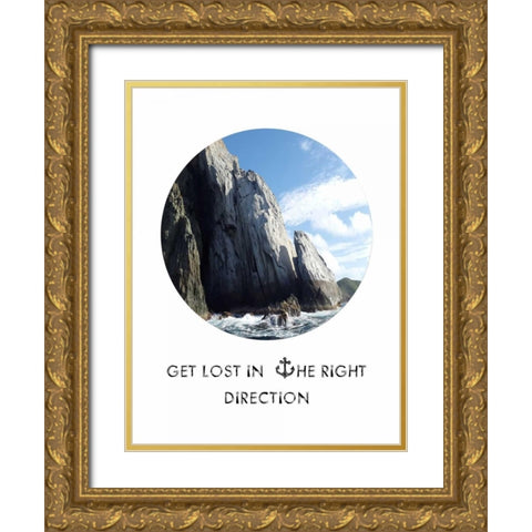 Right Direction Gold Ornate Wood Framed Art Print with Double Matting by Lewis, Sheldon
