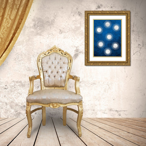 Indigo Sky 1 Gold Ornate Wood Framed Art Print with Double Matting by Lewis, Sheldon