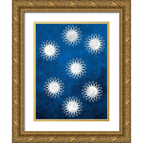 Indigo Sky 1 Gold Ornate Wood Framed Art Print with Double Matting by Lewis, Sheldon