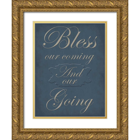Our Going And Coming Gold Ornate Wood Framed Art Print with Double Matting by Lewis, Sheldon