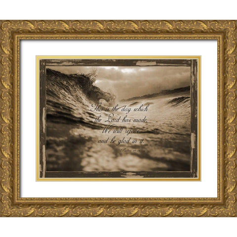 Psalms 118-24 Gold Ornate Wood Framed Art Print with Double Matting by Lewis, Sheldon