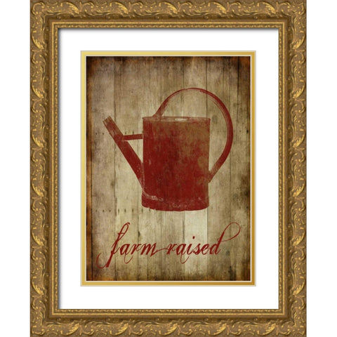 Farm Raised Gold Ornate Wood Framed Art Print with Double Matting by Lewis, Sheldon