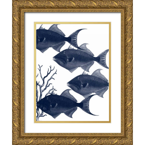 Coastal Orchestra Gold Ornate Wood Framed Art Print with Double Matting by Lewis, Sheldon
