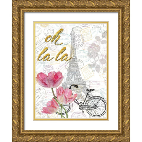 All Things Paris 2 Gold Ornate Wood Framed Art Print with Double Matting by Lewis, Sheldon