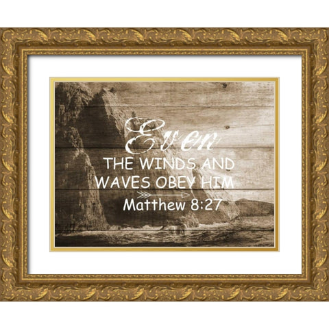 Even The Winds Gold Ornate Wood Framed Art Print with Double Matting by Lewis, Sheldon