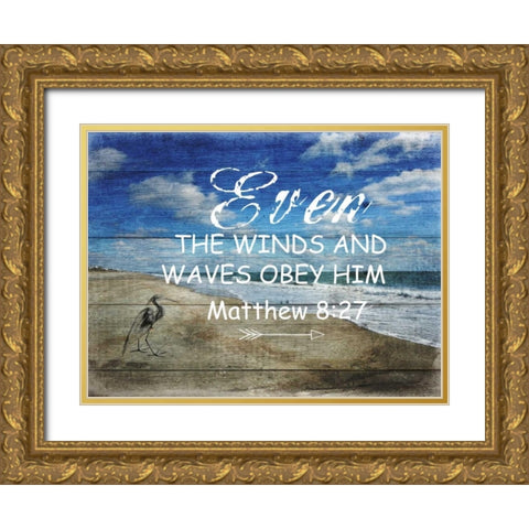 Power 2 Gold Ornate Wood Framed Art Print with Double Matting by Lewis, Sheldon