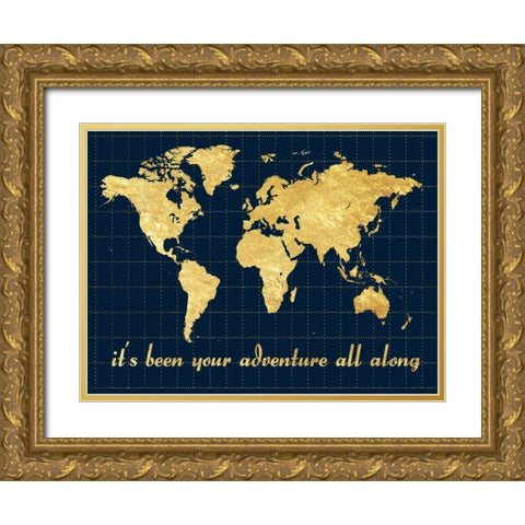 Your Adventure Gold Ornate Wood Framed Art Print with Double Matting by Lewis, Sheldon