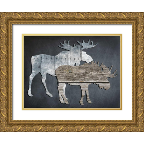 Wild World Gold Ornate Wood Framed Art Print with Double Matting by Lewis, Sheldon