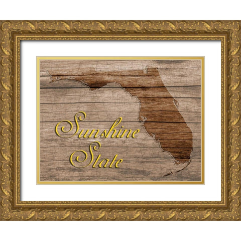 Sunshine State Gold Ornate Wood Framed Art Print with Double Matting by Lewis, Sheldon