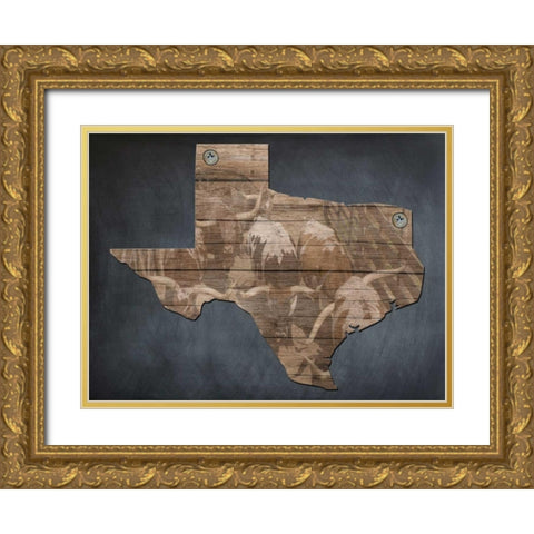 Texas Bred Gold Ornate Wood Framed Art Print with Double Matting by Lewis, Sheldon