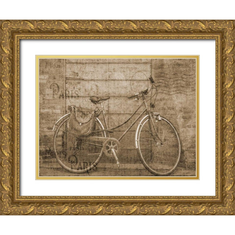 Ride Home Gold Ornate Wood Framed Art Print with Double Matting by Lewis, Sheldon