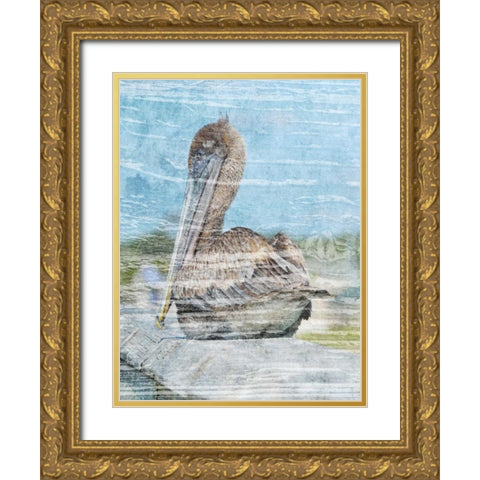 Coastal Pride 3 Gold Ornate Wood Framed Art Print with Double Matting by Lewis, Sheldon