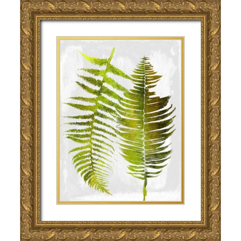 Tropic Spring Gold Ornate Wood Framed Art Print with Double Matting by Lewis, Sheldon