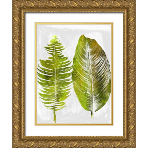 Tropic Spring 1 Gold Ornate Wood Framed Art Print with Double Matting by Lewis, Sheldon