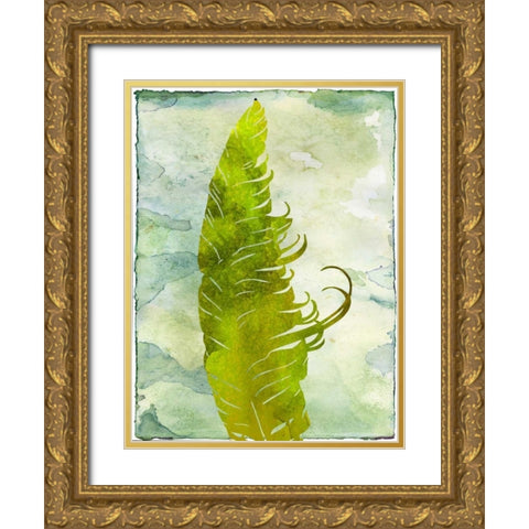 Contemporary Flock Gold Ornate Wood Framed Art Print with Double Matting by Lewis, Sheldon