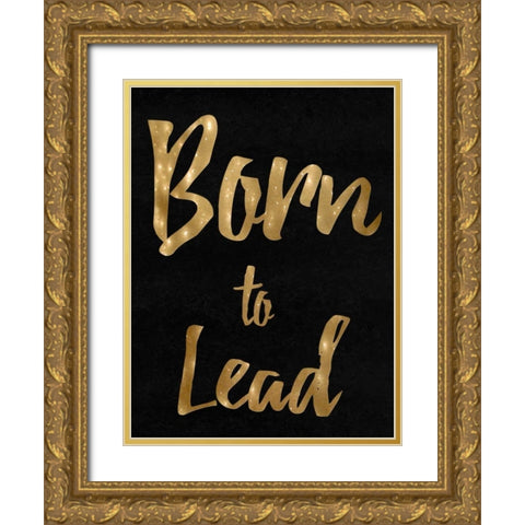 The Lead Gold Ornate Wood Framed Art Print with Double Matting by Lewis, Sheldon