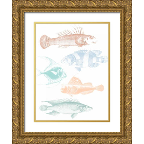 Deep Sea Adventure Gold Ornate Wood Framed Art Print with Double Matting by Lewis, Sheldon