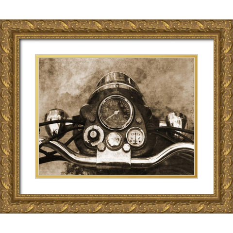 Ride It Gold Ornate Wood Framed Art Print with Double Matting by Lewis, Sheldon