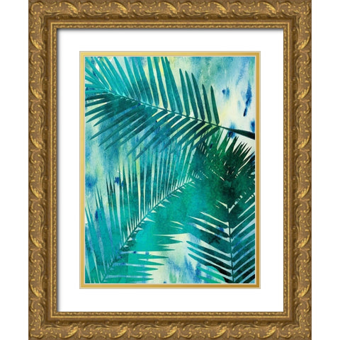 Deep In The Tropic 1 Gold Ornate Wood Framed Art Print with Double Matting by Lewis, Sheldon