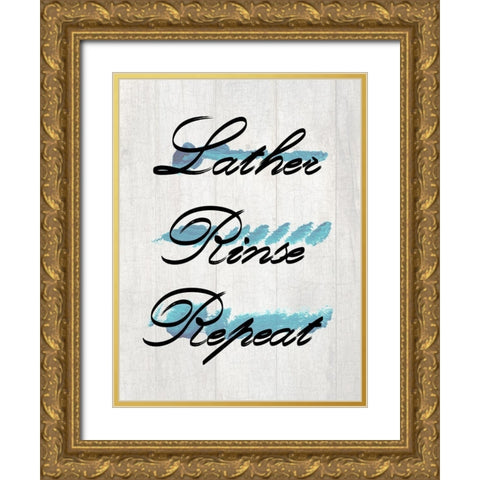Lather Gold Ornate Wood Framed Art Print with Double Matting by Lewis, Sheldon