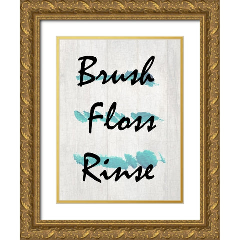 Brush Gold Ornate Wood Framed Art Print with Double Matting by Lewis, Sheldon