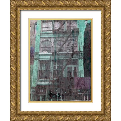 TRIBECA Gold Ornate Wood Framed Art Print with Double Matting by Lewis, Sheldon