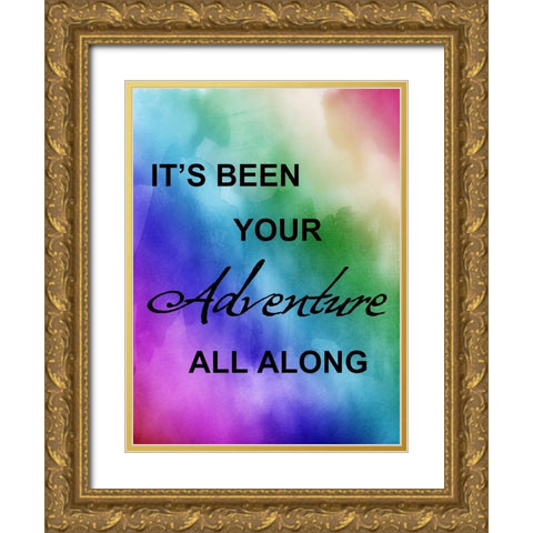 Bright Adventure Gold Ornate Wood Framed Art Print with Double Matting by Lewis, Sheldon