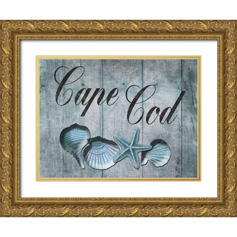 At The Cape Gold Ornate Wood Framed Art Print with Double Matting by Lewis, Sheldon
