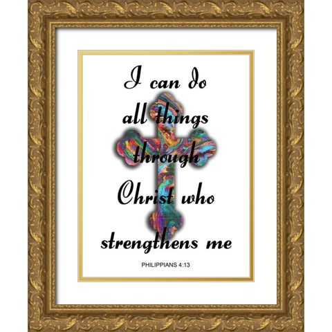 All Things Gold Ornate Wood Framed Art Print with Double Matting by Lewis, Sheldon