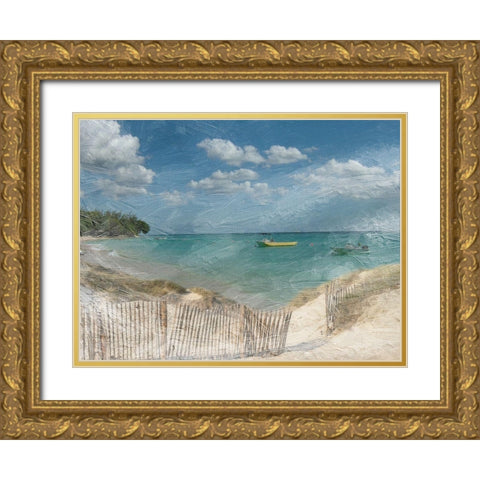 Bathway Bay 2 Gold Ornate Wood Framed Art Print with Double Matting by Lewis, Sheldon