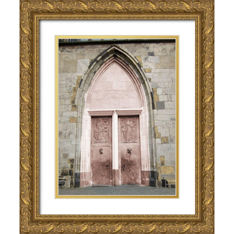 Toned Gold Ornate Wood Framed Art Print with Double Matting by Lewis, Sheldon