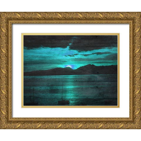 Escape Gold Ornate Wood Framed Art Print with Double Matting by Lewis, Sheldon