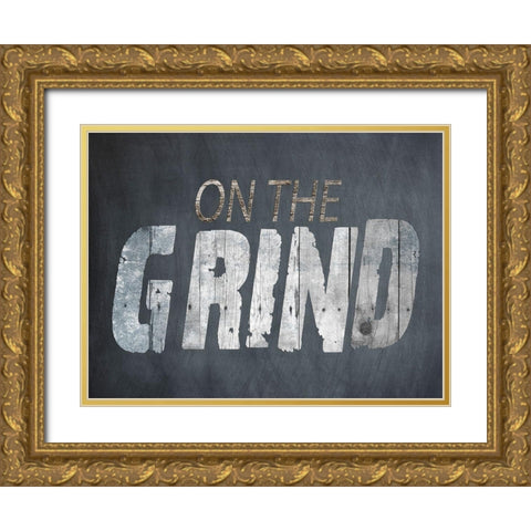 On The Grind Gold Ornate Wood Framed Art Print with Double Matting by Lewis, Sheldon