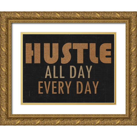 Hustle Gold Ornate Wood Framed Art Print with Double Matting by Lewis, Sheldon