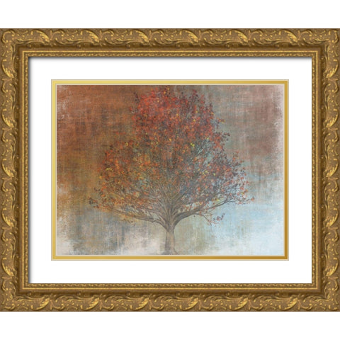 Under The Shaded Tree 2 Gold Ornate Wood Framed Art Print with Double Matting by Lewis, Sheldon