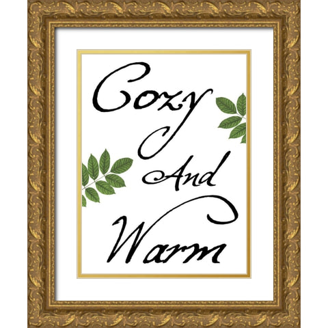 Cozy and Warm Gold Ornate Wood Framed Art Print with Double Matting by Lewis, Sheldon
